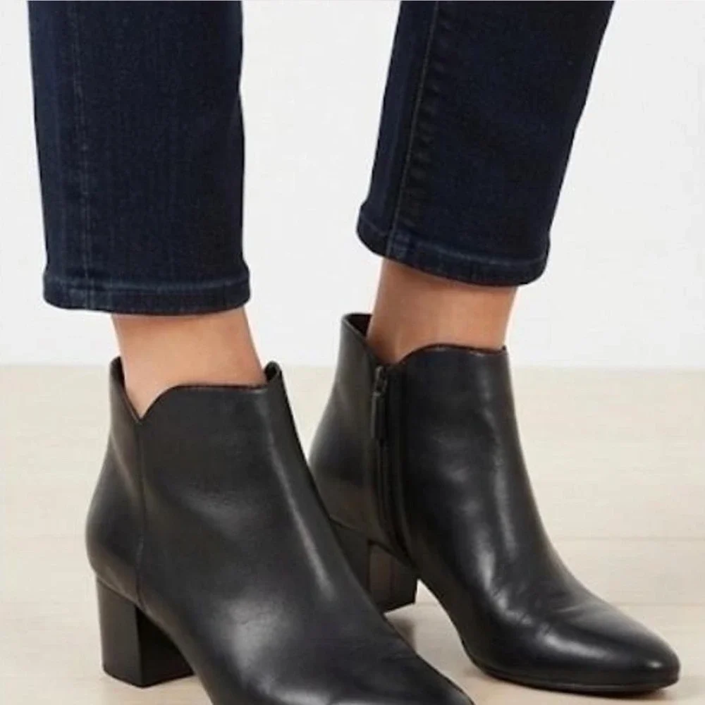 Cole Haan Black Women's Elyse Pointed-Toe Dress Booties Size 5B NEW!